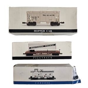 Southern Pacific Train Car Hopper Car Piggyback Caboose High Speed Metal Product